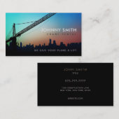 Kran-Slogan-Visitenkarten Visitenkarte (Vorne/Hinten)