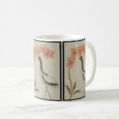Kran-und Orchideen-Tasse Kaffeetasse (VorderseiteRechts)