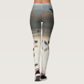 Kran-Vogel-Tier-Tier ganz über Druck-Leggings Leggings (Rückseite)
