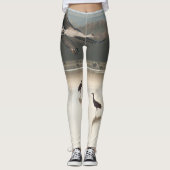 Kran-Vogel-Tier-Tier ganz über Druck-Leggings Leggings (Vorderseite)