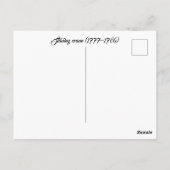 Kran von Stanley (1777-1786) Postkarte (Rückseite)