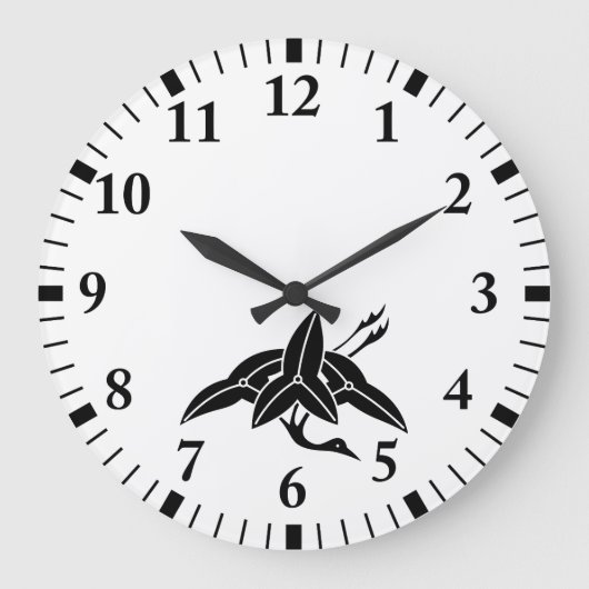 Kranarrokade Große Wanduhr (Vorderseite)