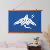 Kranarrokade Wandteppich Mit Holzrahmen (Schlafzimmer)