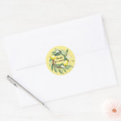 Kranaufkleber für Zitronenkrane individuell anpass Runder Aufkleber (Umschlag)