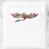 Kranaufkleber im Akrylstil Rechteckiger Aufkleber (Tasche)