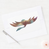 Kranaufkleber im Akrylstil Rechteckiger Aufkleber (Umschlag)