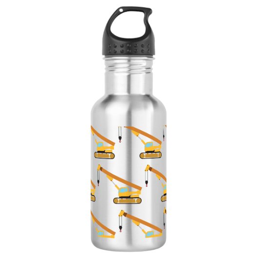 Kranbau Edelstahlflasche (Vorderseite)