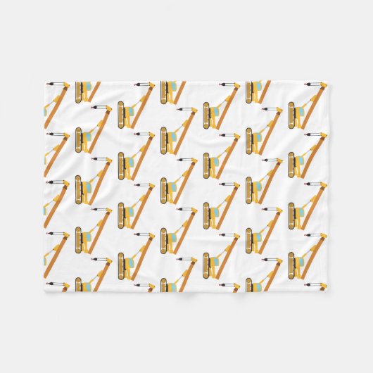 Kranbau Fleecedecke (Vorderseite (Horizontal))