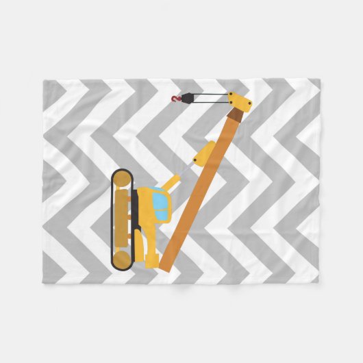 Kranbau Fleecedecke (Vorderseite (Horizontal))