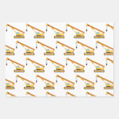 Kranbau Geschenkpapier Set (Vorderseite)