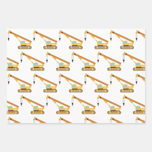 Kranbau Geschenkpapier Set (Vorderseite)