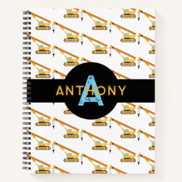 Kranbau Kids Monogramm Notizblock