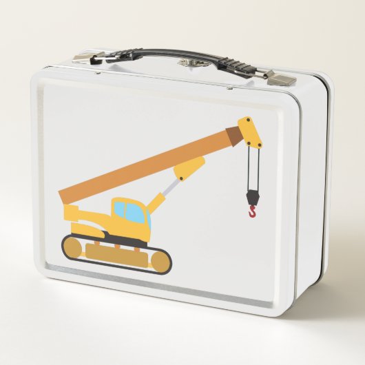 Kranbau Metall Brotdose (Rückseite)