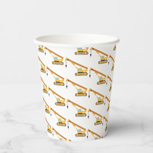 Kranbau Pappbecher (Rückseite)