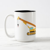 Kranbau Zweifarbige Tasse (Links)