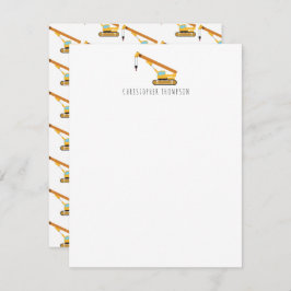 Kranbauwagen Kinder-Kinderwagen Mitteilungskarte