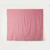 Kranbeeren-Fizz-Schachbrettmuster Wandteppich (Vorderseite (Horizontal))