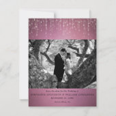 Kranberry-Foto Save the Date Einladung (Vorderseite)