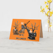 Kranbetreiber Halloween Northwest Engineering Karte (Gelbe Blume)