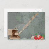 Kranbetreiber im Nordwesten verschiebt Garden Vega Postkarte (Vorne/Hinten)