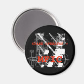 Kranbetreiber = MFIC VINTAG CRAWLER CRANE Magnet (Vorderseite/Rückseite)