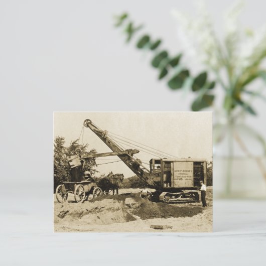 Kranbetreiber Nordwest Loading Horn in Buggy Alt Postkarte (Stehend Vorderseite)