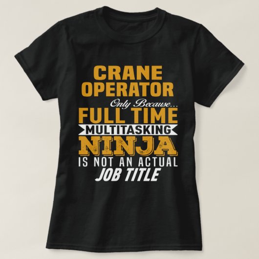 Kranbetreiber T-Shirt (Design vorne)