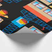 Kranbetreiber und Bauarbeiter Geschenkpapier