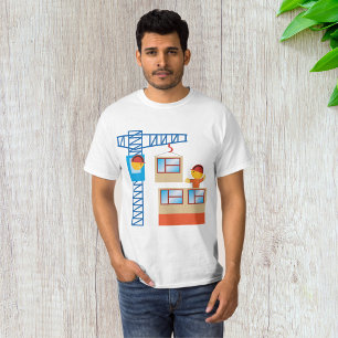 Kranbetreiber und Bauarbeiter T-Shirt