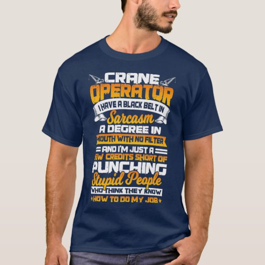 Kranbetreiber verleiht Funny Hook Oper8r Premium T-Shirt (Vorderseite)