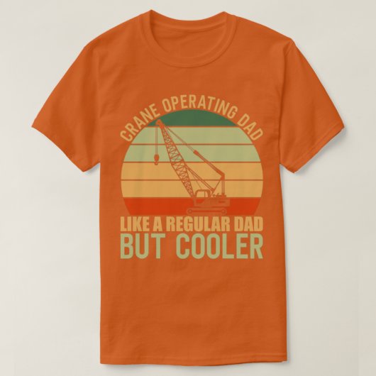 Kranbetrieblicher Vater T-Shirt (Design vorne)