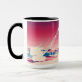 Kranbetriebsingenieur Art ICE FISCHEREIKUNST Tasse (Links)