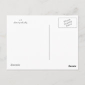 Krane auf dem Goldenen Feld Postkarte (Rückseite)