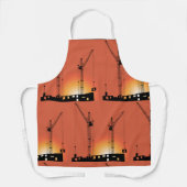 Krane auf einem Gebäude Schürze (Vorderseite)