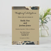 Krane auf einer schneebedeckten Pine Hokusai Einladung (Stehend Vorderseite)