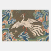 Krane auf einer schneebedeckten Pine Hokusai Geschenkpapier Set (Vorderseite 3)