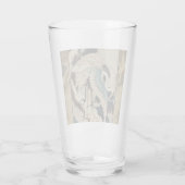 Krane auf einer schneebedeckten Pine Hokusai Glas (Rückseite)