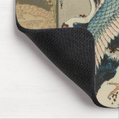 Krane auf einer schneebedeckten Pine Hokusai Mousepad (Ecke)