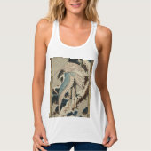 Krane auf einer schneebedeckten Pine Hokusai Tank Top (Vorderseite)
