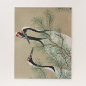 Krane aus japanischem Holzschnitt - Kamisaka Sekka Puzzle (Vertikal)