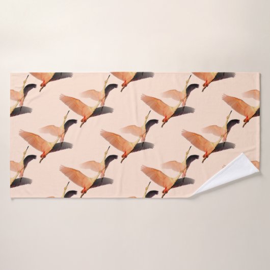 Krane Badehandtuch (Badehandtuch)