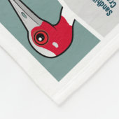 Kräne der Welt Fleecedecke (Ecke)