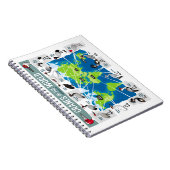 Kräne der Welt Notizblock (Rechte Seite)