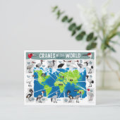 Krane der Welt Postkarte (Stehend Vorderseite)