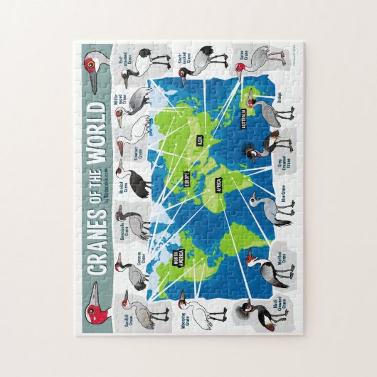 Kräne der Welt Puzzle (Vertikal)