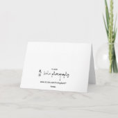 Kräne für Frieden Karte (Rückseite)