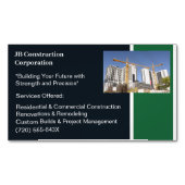 Krane Gebäude AN Gebäude Bau Magnetische Visitenkarte (Vorderseite)