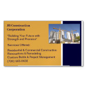 Krane Gebäude AN Gebäude Bau Magnetische Visitenkarte (Vorderseite)