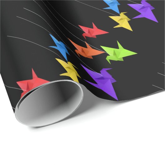 Krane Geschenkpapier (Rolleneckpunkt)