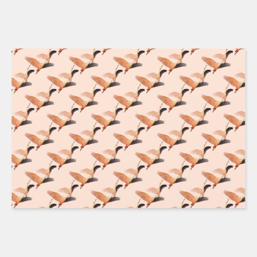 Krane Geschenkpapier Set (Vorderseite)